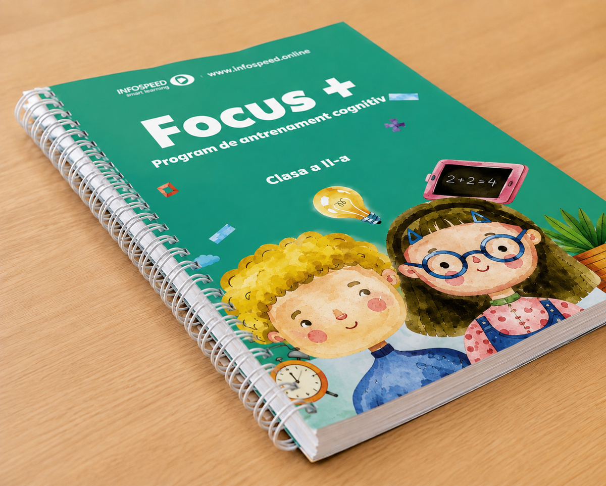 Focus+ Clasa a II-a — jocuri cu diferențe și căutări de cuvinte