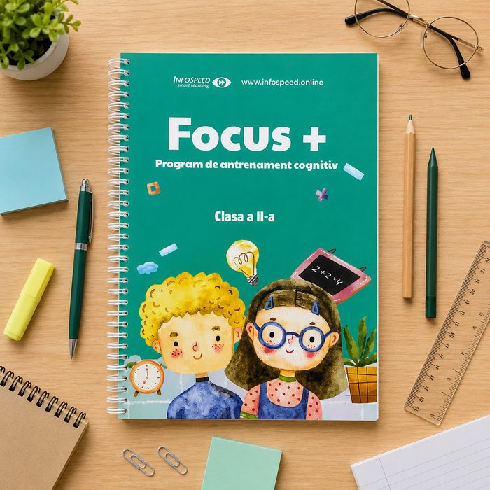Focus+ Clasa a II-a — caiet de antrenament cognitiv pentru copii de 8-9 ani