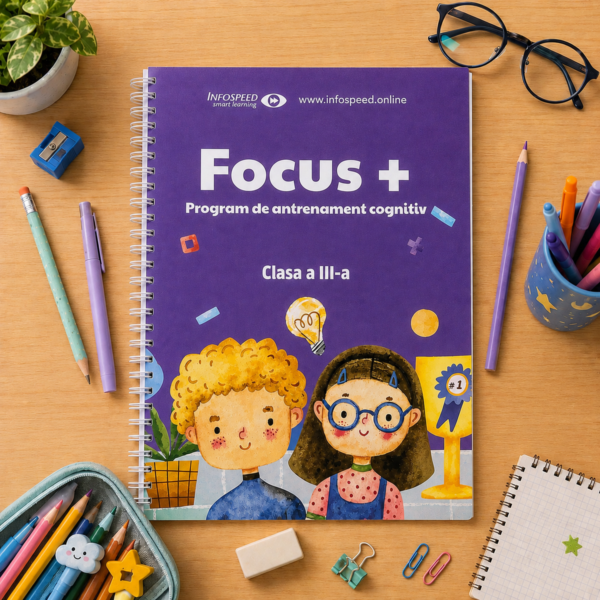 Focus+ Clasa a III-a — caiet de antrenament cognitiv pentru copii de 9-10 ani