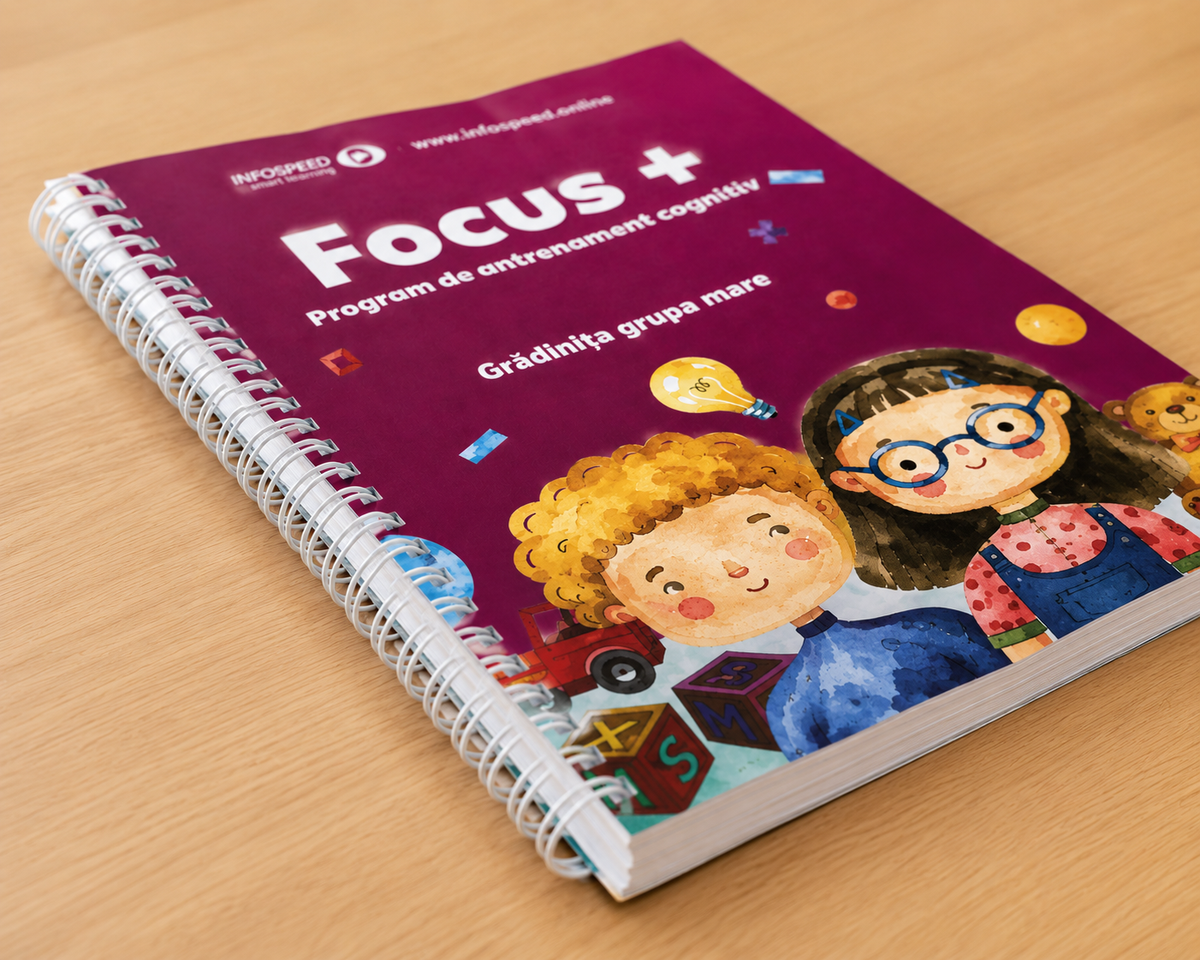 Focus+ Grădiniță Grupa Mare — activități ludice de antrenament cognitiv