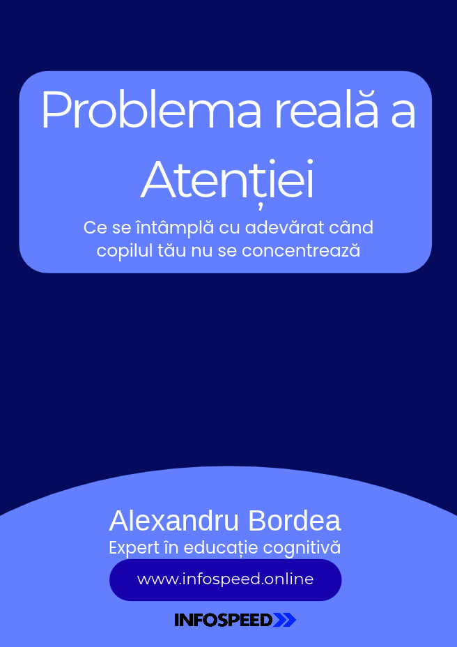 Coperta ghidului Problema reală a atenției, de Alexandru Bordea